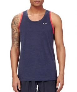 Icebreaker Mens Strike Lite Tank Top Stealth/Rocket 2XL
