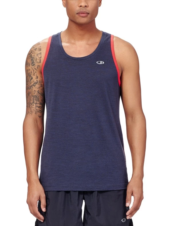 Icebreaker Mens Strike Lite Tank Top Stealth/Rocket XL 3 Icebreaker Mens Strike Lite Tank Top Stealth/Rocket XL