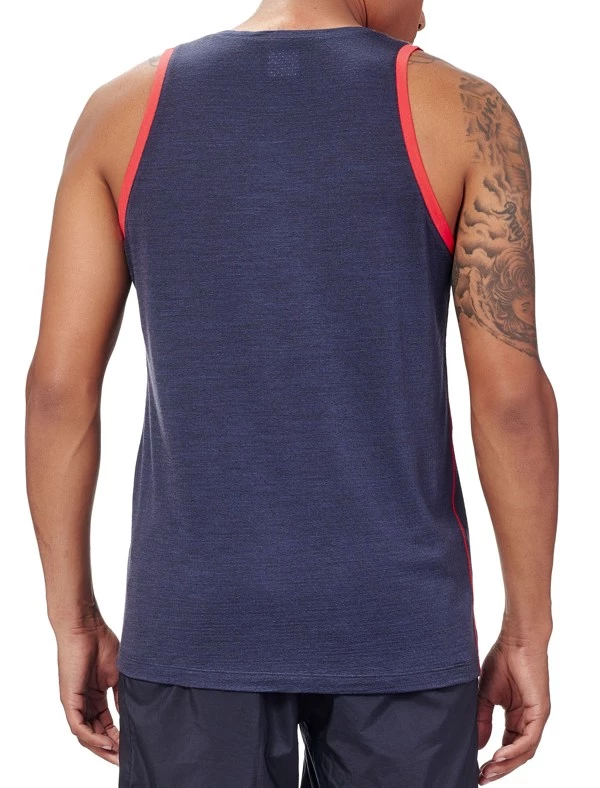Icebreaker Mens Strike Lite Tank Top Stealth/Rocket XL 4 Icebreaker Mens Strike Lite Tank Top Stealth/Rocket XL - Image 2