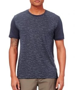 Icebreaker Mens Tech Lite Crewe Shirt Windstorm Stealth L