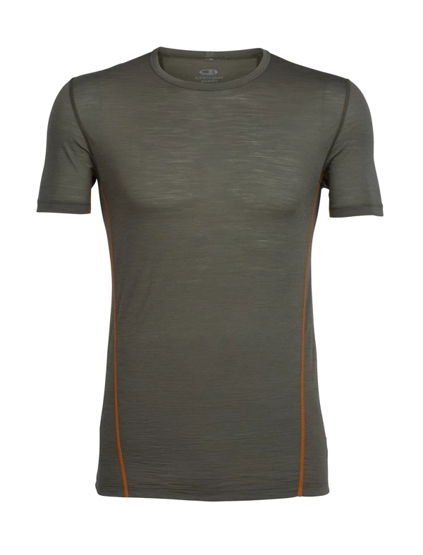 Icebreaker Mens Aero Short Sleeve Crewe Shirt Grey XL 3 Icebreaker Mens Aero Short Sleeve Crewe Shirt Grey XL