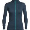 Icebreaker Womens Merino Rush Long Sleeve Zip Harmony/Nautical S 1 Icebreaker Womens Merino Rush Long Sleeve Zip Harmony/Nautical S -Cheap Icebreaker Shop 103816401 1