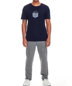 Icebreaker Mens Merino Tech Lite Crewe Shirt Crest Navy XL -Cheap Icebreaker Shop 103839403 4