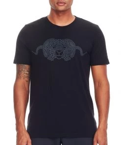 Icebreaker Mens Merino Tech Lite Crewe Shirt Black L