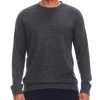 Icebreaker Mens Merino Shifter Long Sleeve Crewe Shirt Jet Heather M -Cheap Icebreaker Shop 103859001 2