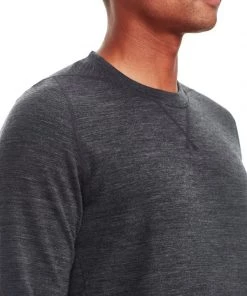 Icebreaker Mens Merino Shifter Long Sleeve Crewe Shirt Jet Heather M -Cheap Icebreaker Shop 103859001 6
