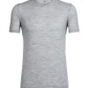 Icebreaker Mens Merino Tech Lite Crewe Shirt Metro Heather M