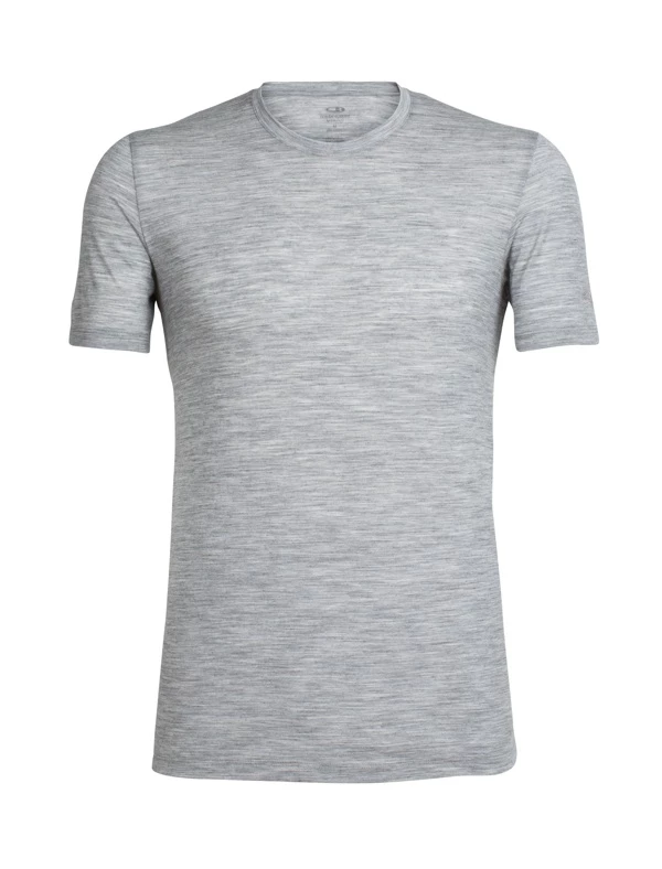 Icebreaker Mens Merino Tech Lite Crewe Shirt Metro Heather M 3 Icebreaker Mens Merino Tech Lite Crewe Shirt Metro Heather M