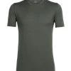 Icebreaker Mens Merino Tech Lite Crewe Shirt Kale L