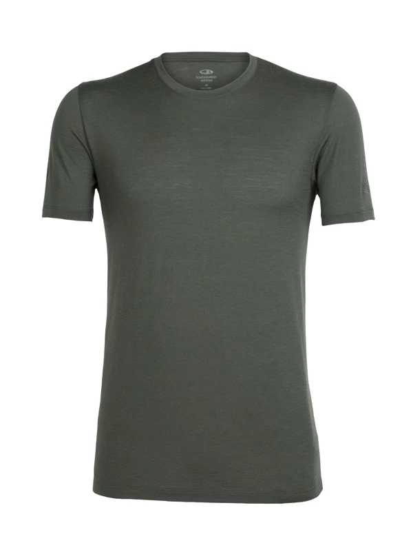Icebreaker Mens Merino Tech Lite Crewe Shirt Kale L 3 Icebreaker Mens Merino Tech Lite Crewe Shirt Kale L