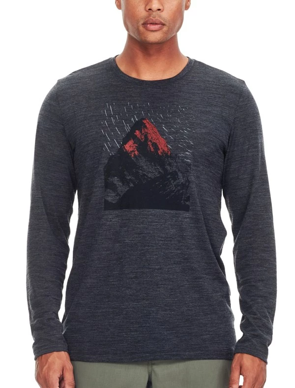 Icebreaker Mens Merino Tech Lite Long Sleeve Crewe Shirt Everest Grey L 3 Icebreaker Mens Merino Tech Lite Long Sleeve Crewe Shirt Everest Grey L