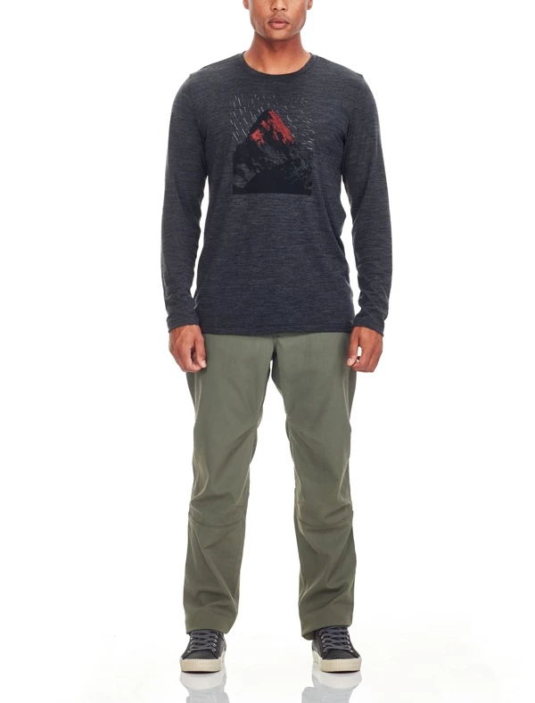 Icebreaker Mens Merino Tech Lite Long Sleeve Crewe Shirt Everest Grey L 5 Icebreaker Mens Merino Tech Lite Long Sleeve Crewe Shirt Everest Grey L - Image 3