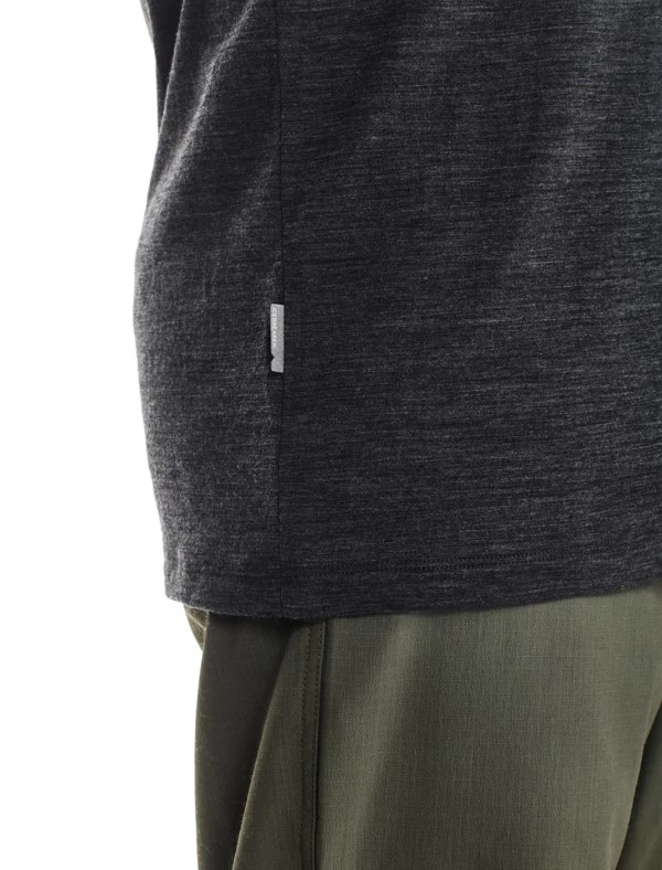 Icebreaker Mens Merino Tech Lite Long Sleeve Crewe Shirt Everest Grey L 7 Icebreaker Mens Merino Tech Lite Long Sleeve Crewe Shirt Everest Grey L - Image 5