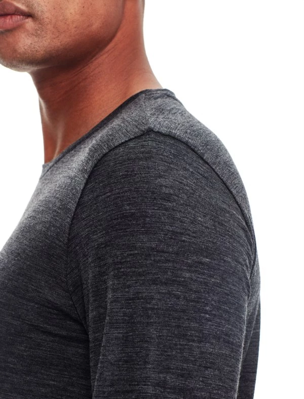Icebreaker Mens Merino Tech Lite Long Sleeve Crewe Shirt Everest Grey L 8 Icebreaker Mens Merino Tech Lite Long Sleeve Crewe Shirt Everest Grey L - Image 6