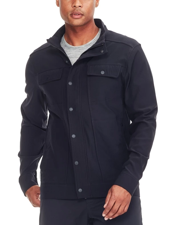 Icebreaker Mens Merino Hybrid Utility Softshell Jacket Black L 3 Icebreaker Mens Merino Hybrid Utility Softshell Jacket Black L