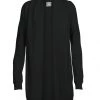Icebreaker Womens Merino Zoya LS Coverup Black L/XL
