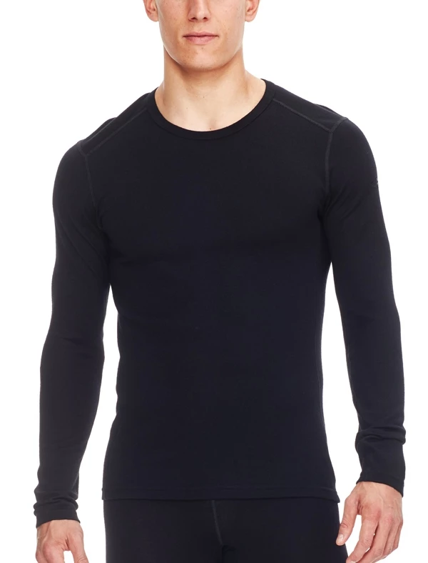 Icebreaker Mens Merino Tech Top Long Sleeve Crewe Shirt Black M 3 Icebreaker Mens Merino Tech Top Long Sleeve Crewe Shirt Black M
