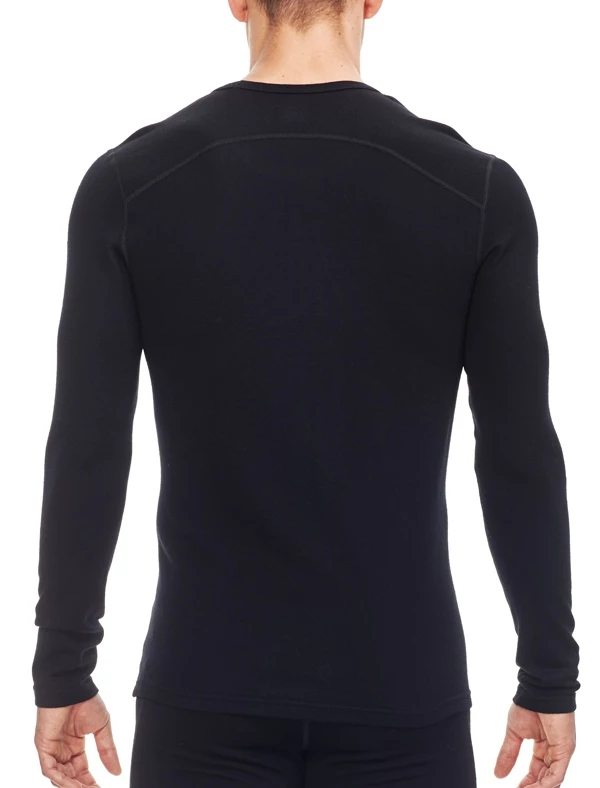 Icebreaker Mens Merino Tech Top Long Sleeve Crewe Shirt Black M 4 Icebreaker Mens Merino Tech Top Long Sleeve Crewe Shirt Black M - Image 2