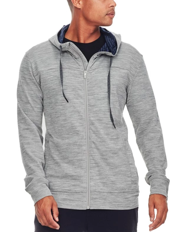 Icebreaker Mens Merino Shifter Zip Hoodie Metro Heather/Fathom Heather M 3 Icebreaker Mens Merino Shifter Zip Hoodie Metro Heather/Fathom Heather M