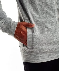 Icebreaker Mens Merino Shifter Zip Hoodie Metro Heather/Fathom Heather M 14 Icebreaker Mens Merino Shifter Zip Hoodie Metro Heather/Fathom Heather M -Cheap Icebreaker Shop 104044001 6