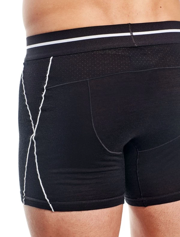 Icebreaker Mens Merino Hybrid Anatomica Zone Boxers Black M 6 Icebreaker Mens Merino Hybrid Anatomica Zone Boxers Black M - Image 4