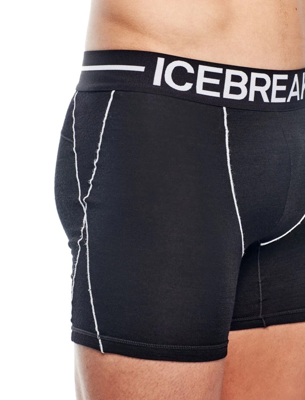 Icebreaker Mens Merino Hybrid Anatomica Zone Boxers Black M 8 Icebreaker Mens Merino Hybrid Anatomica Zone Boxers Black M - Image 6