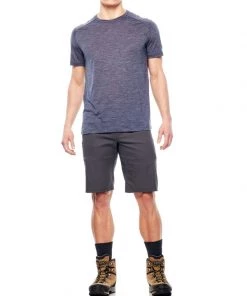 Icebreaker Mens Merino Hybrid Persist Shorts Monsoon XL -Cheap Icebreaker Shop 104116001 4 1