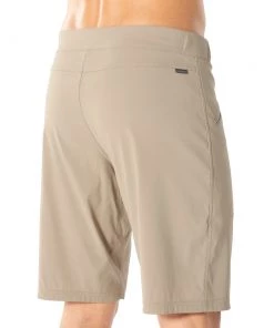 Icebreaker Persist Merino Hybrid Mens Shorts British Tan XL -Cheap Icebreaker Shop 104116212 6