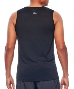 Icebreaker Mens Merino Zeal Tank Black XL