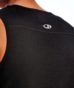 Icebreaker Mens Merino Zeal Tank Black XL -Cheap Icebreaker Shop 104118002 5