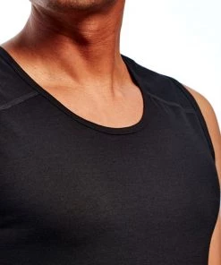 Icebreaker Mens Merino Zeal Tank Black 2XL -Cheap Icebreaker Shop 104118002 6 1