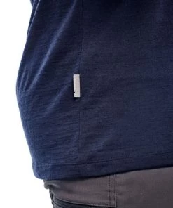 Icebreaker Mens Merino Tech Lite Crewe Shirt Hard Rain Navy M -Cheap Icebreaker Shop 104127401 6