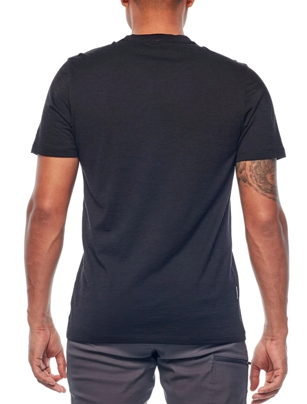 Icebreaker Mens Merino Tech Lite SS Crewe Cadence Black L 3 Icebreaker Mens Merino Tech Lite SS Crewe Cadence Black L