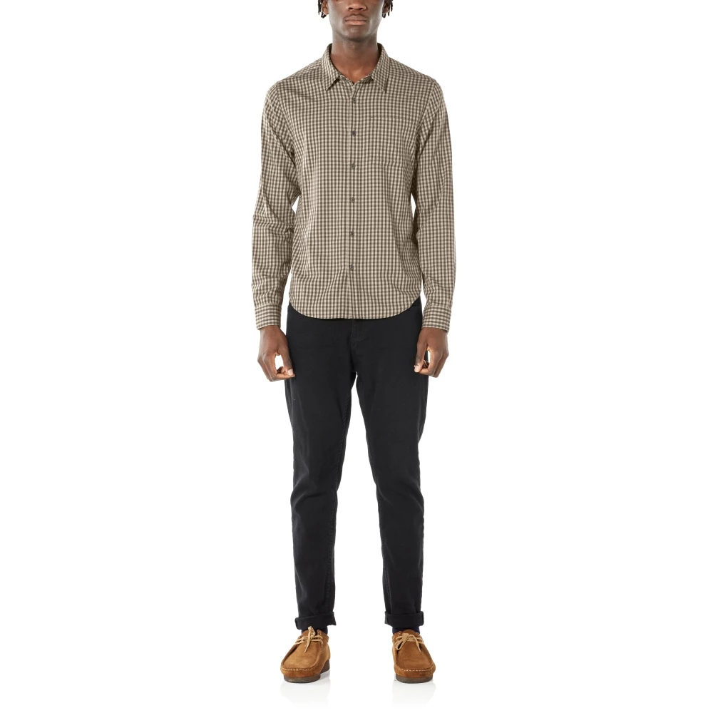 Icebreaker Merino Hybrid Mens Long Sleeve Polo Shirt Grey Tan S 5 Icebreaker Merino Hybrid Mens Long Sleeve Polo Shirt Grey Tan S - Image 3