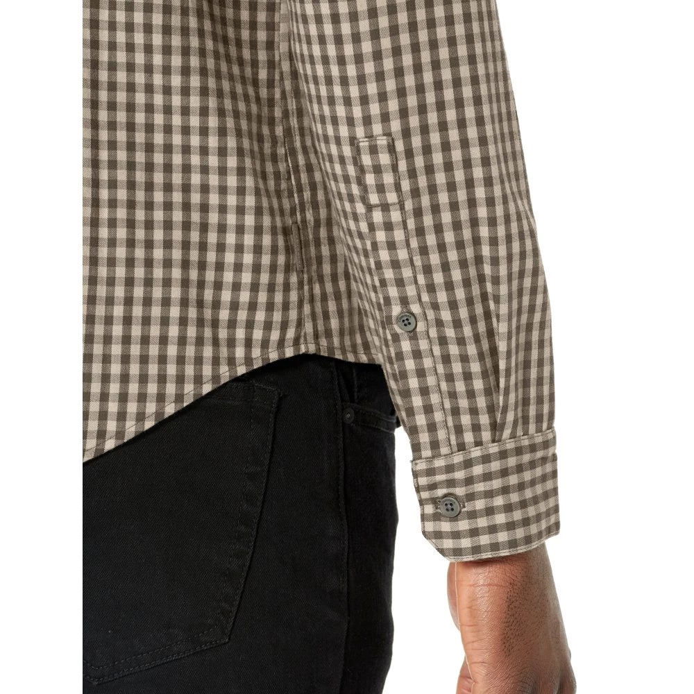 Icebreaker Merino Hybrid Mens Long Sleeve Polo Shirt Grey Tan S 9 Icebreaker Merino Hybrid Mens Long Sleeve Polo Shirt Grey Tan S - Image 7