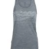 Icebreaker Merino Tech Lite Womens Singlet Hawkland Grey M -Cheap Icebreaker Shop 104151001 1 2