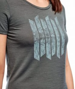Icebreaker Merino Tech Lite Womens T-Shirt Grey L -Cheap Icebreaker Shop 104153001 5 1