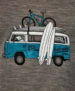 Icebreaker Mens Merino Hybrid Sphere Short Sleeve Crewe Shirt Grey XL -Cheap Icebreaker Shop 104175001 6