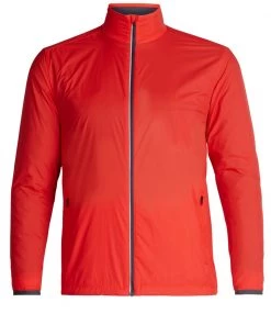 Icebreaker Mens Cool-Lite Incline Windbreaker Jacket Chili Red/Monsoon 2XL