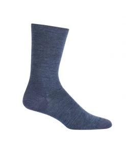 Icebreaker Merino Lifestyle Fine Gauge Crew Socks Fathom Heather/Midnight Navy S/M