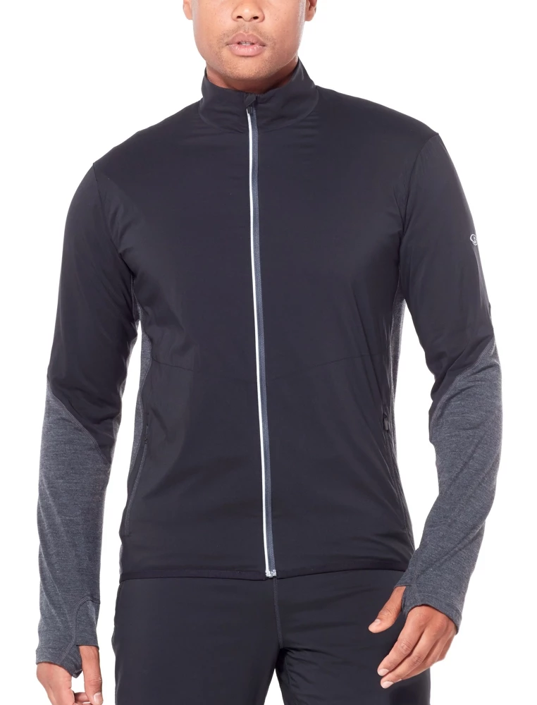 Icebreaker Mens Merino Tech Trainer Hybrid Jacket Black/Jet Heather M 3 Icebreaker Mens Merino Tech Trainer Hybrid Jacket Black/Jet Heather M