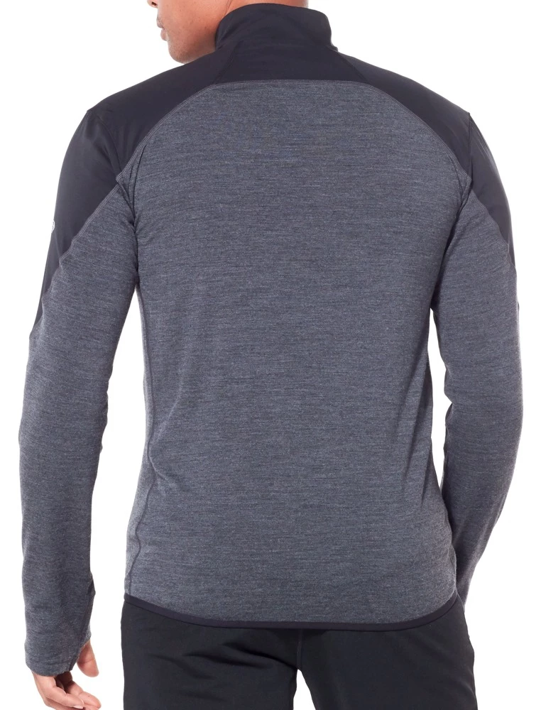 Icebreaker Mens Merino Tech Trainer Hybrid Jacket Black/Jet Heather M 4 Icebreaker Mens Merino Tech Trainer Hybrid Jacket Black/Jet Heather M - Image 2