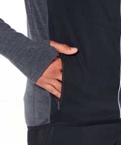 Icebreaker Mens Merino Tech Trainer Hybrid Jacket Black/Jet Heather M 11 Icebreaker Mens Merino Tech Trainer Hybrid Jacket Black/Jet Heather M -Cheap Icebreaker Shop 104298001 6 1