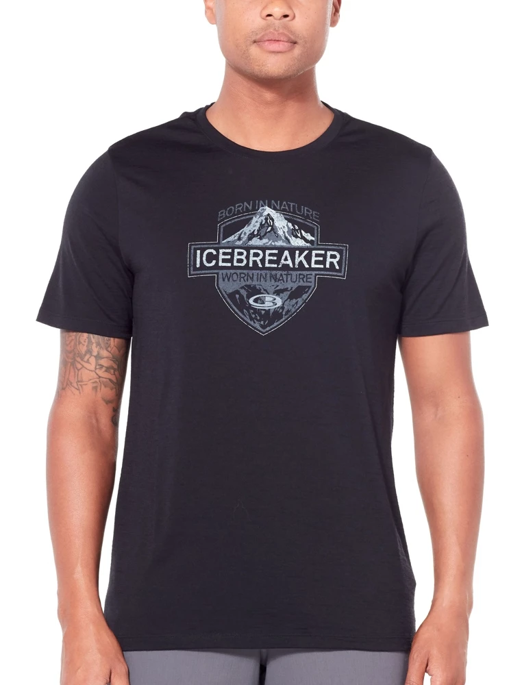 Icebreaker Mens Merino Tech Lite Short Sleeve Crewe Alpine Crest Black S 3 Icebreaker Mens Merino Tech Lite Short Sleeve Crewe Alpine Crest Black S