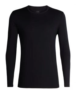 Icebreaker Mens Merino Tech 200 LS Crewe Black S