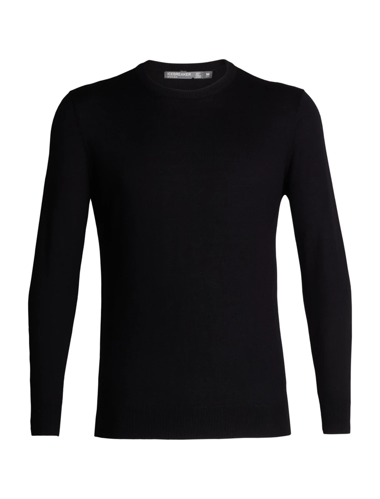 Icebreaker Mens Merino Shearer Crewe Sweater Black XL 3 Icebreaker Mens Merino Shearer Crewe Sweater Black XL