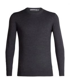 Icebreaker Mens Merino Shearer Crewe Sweater Char Heather L