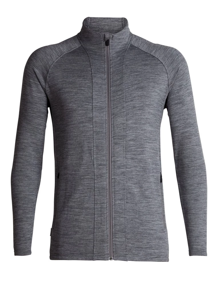Icebreaker Mens Merino Wander Jacket Gritstone Heather 2XL 3 Icebreaker Mens Merino Wander Jacket Gritstone Heather 2XL