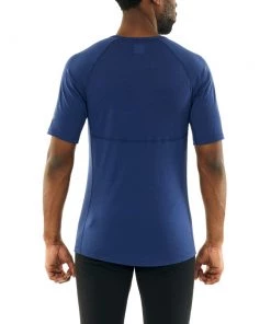 Icebreaker Merino BodyfitZone 150 Zone Mens Shirt Estate Blue -Cheap Icebreaker Shop 104346427 3 1