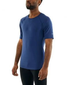 Icebreaker Merino BodyfitZone 150 Zone Mens Shirt Estate Blue